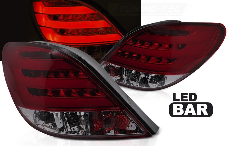 peugeot 207 kit: FRONT + REAR HEADLIGHTS + LED + SIDE SKIRTS + DIFFUSER + ROOF SPOILER + FRONT BUMPER UNDER