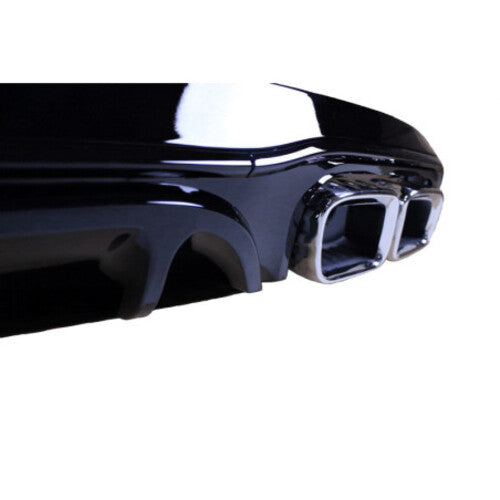 💯Diffusore+Terminali Di Scario Adatto Per Mercedes E-coupe Nero Lucido💯