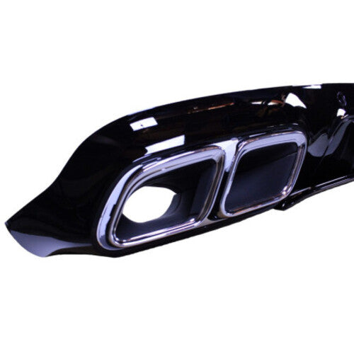 💥Diffusore compatibile con Mercedes CLS C257 terminale di scarico cromata💥