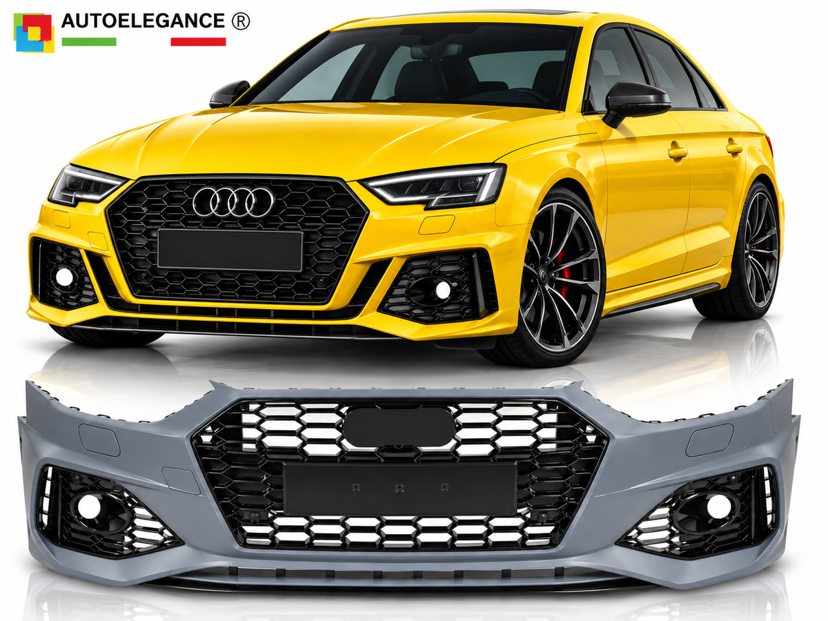 PARAURTI ANTERIORE STILE SPORTIVO ADATTO PER AUDI A4 B9 20-24 LOOK RS