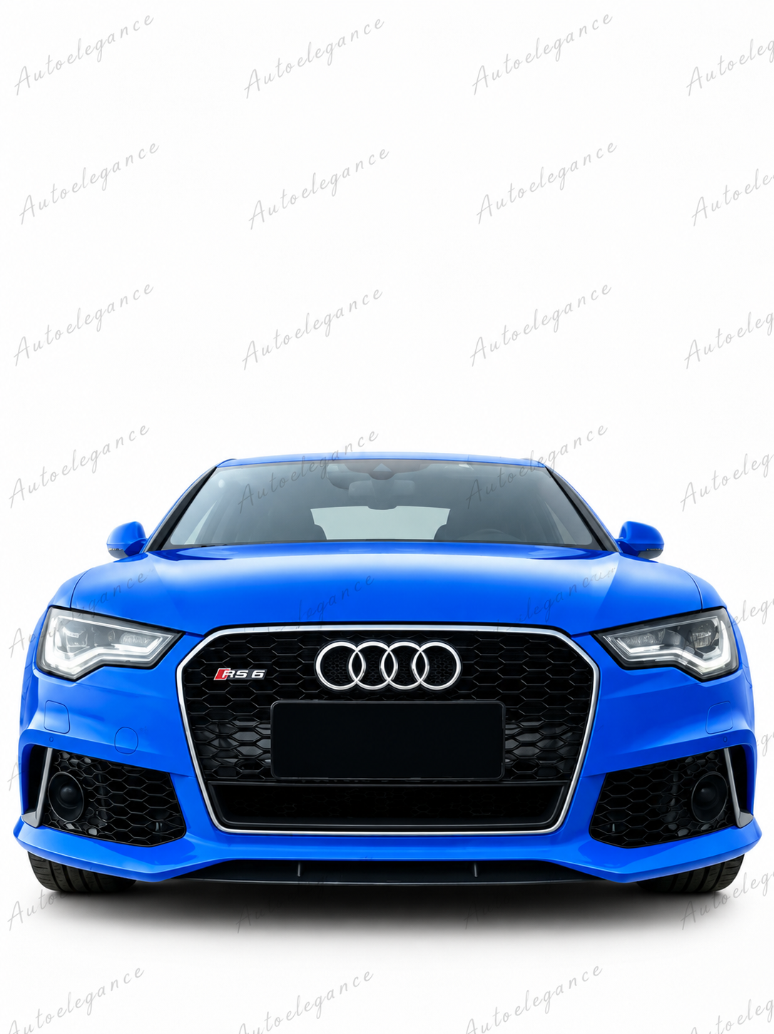 🔥ART.0675 GRIGLIA PER AUDI A6 4G C7 15-18 LOOK RS6 NERA CON BORDO CROMATO🔥