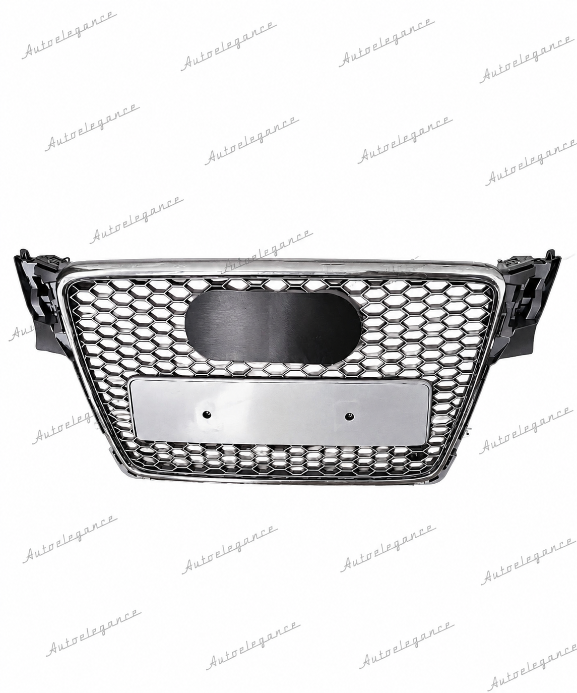 🔥ART.0611 GRIGLIA PER AUDI A4 B8 07-11 LLOK RS4 SATINATA CON BORDO CROMATO🔥