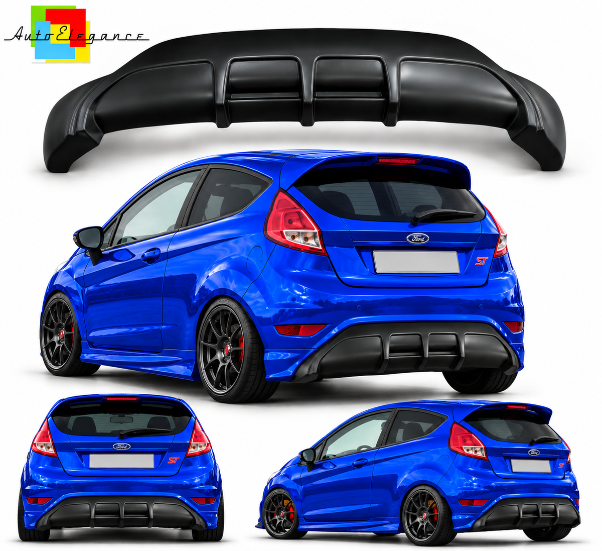 DIFFUSORE POSTERIORE ADATTO PER FORD FIESTA 7 MK7