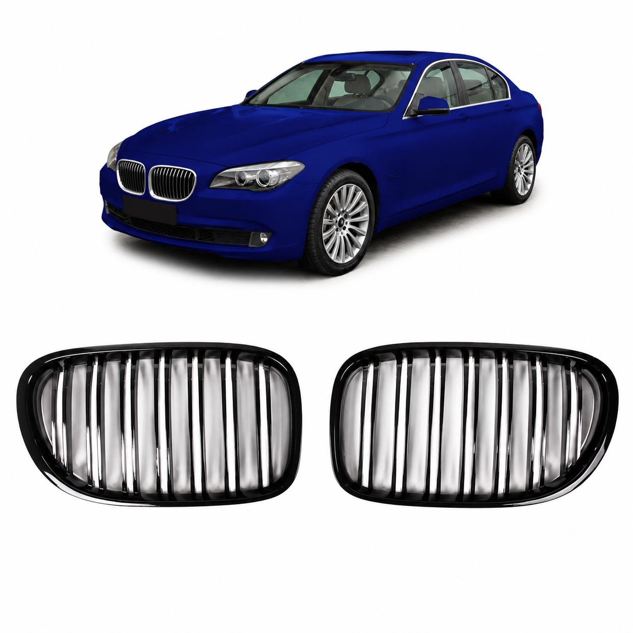 SPLITTER SUITABLE FOR VW GOLF 8 GTI GTD RLINE LOOK GLOSSY BLACK SPORTY DESIGN