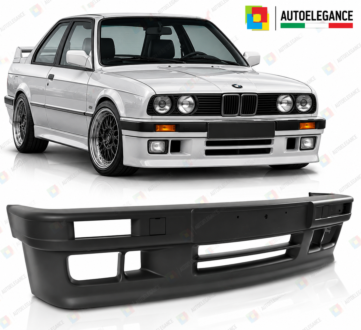 PARAURTI ANTERIORE STILE SPORT per BMW E30 82-90