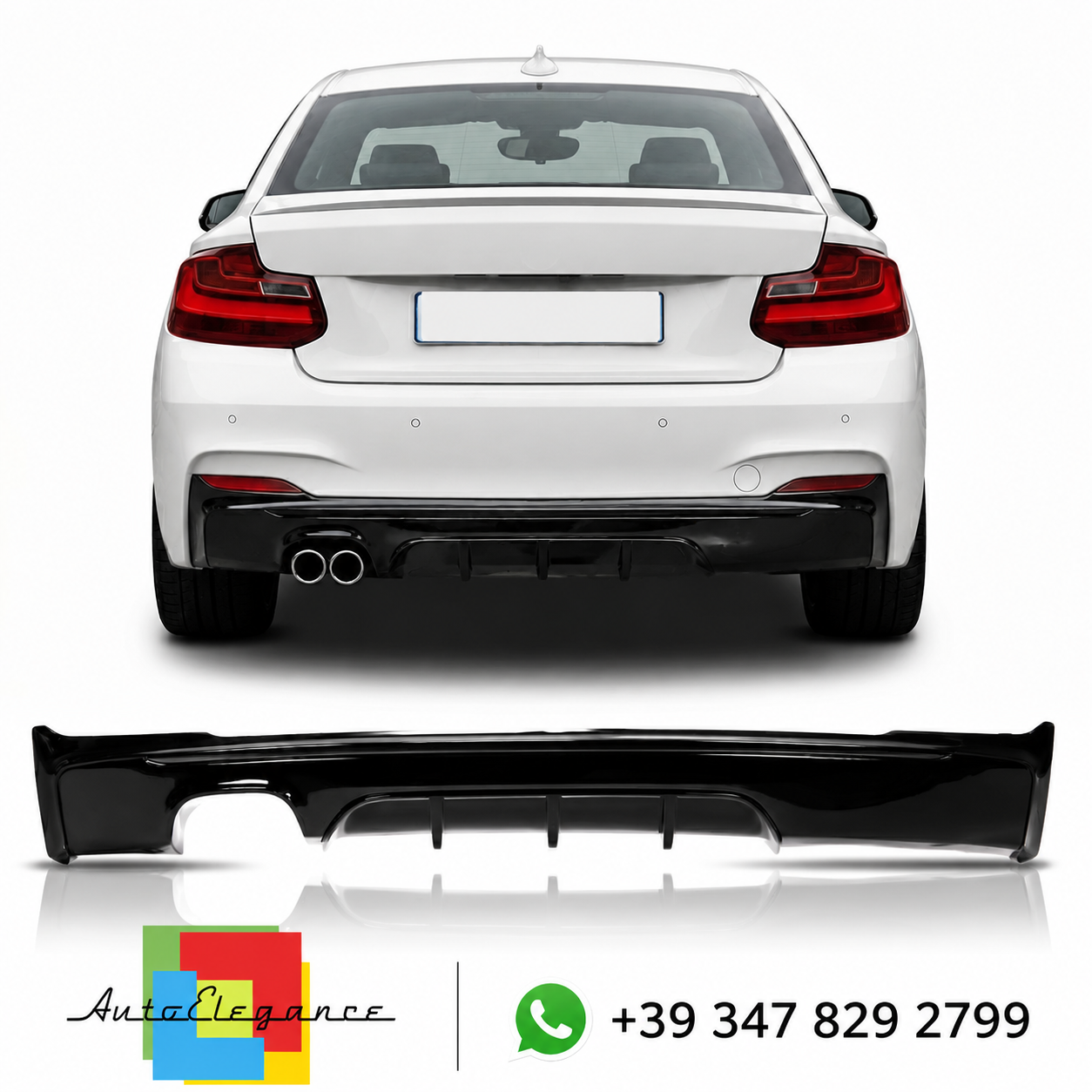 SPLITTER SUITABLE FOR VW GOLF 8 GTI GTD RLINE LOOK GLOSSY BLACK SPORTY DESIGN