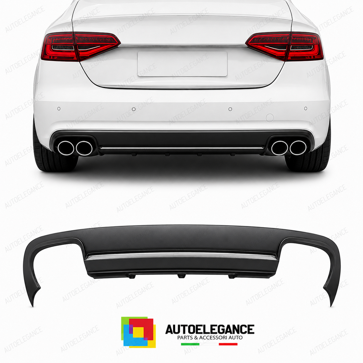 DIFFUSORE AUDI A4 B8 S LINE 12-15 LOOK S4