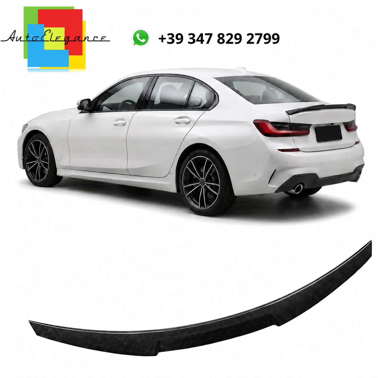 💫Spoiler posteriore in carbonio per BMW Serie 3 G20 (2018-2024)💫