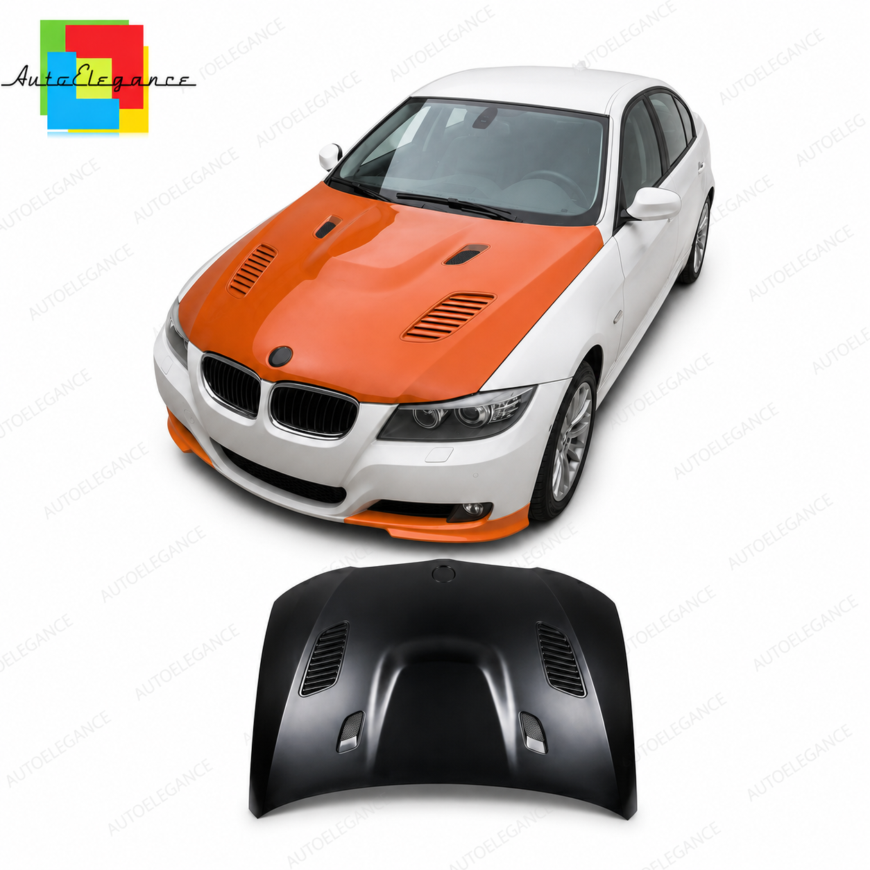 SPLITTER SUITABLE FOR VW GOLF 8 GTI GTD RLINE LOOK GLOSSY BLACK SPORTY DESIGN