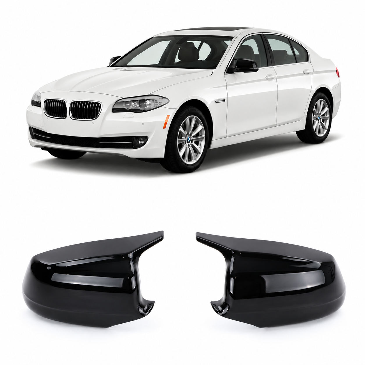 SPLITTER SUITABLE FOR VW GOLF 8 GTI GTD RLINE LOOK GLOSSY BLACK SPORTY DESIGN