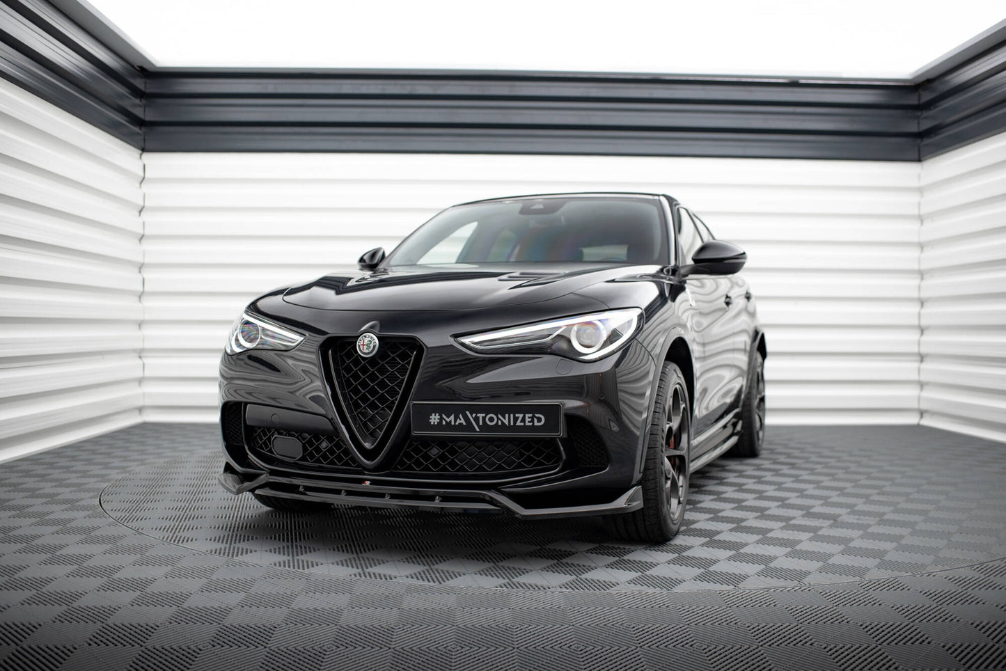 ⭐ SPLITTER ANTERIORE PER ALFA ROMEO STELVIO QUADRIFOGLIO MK1 ⭐