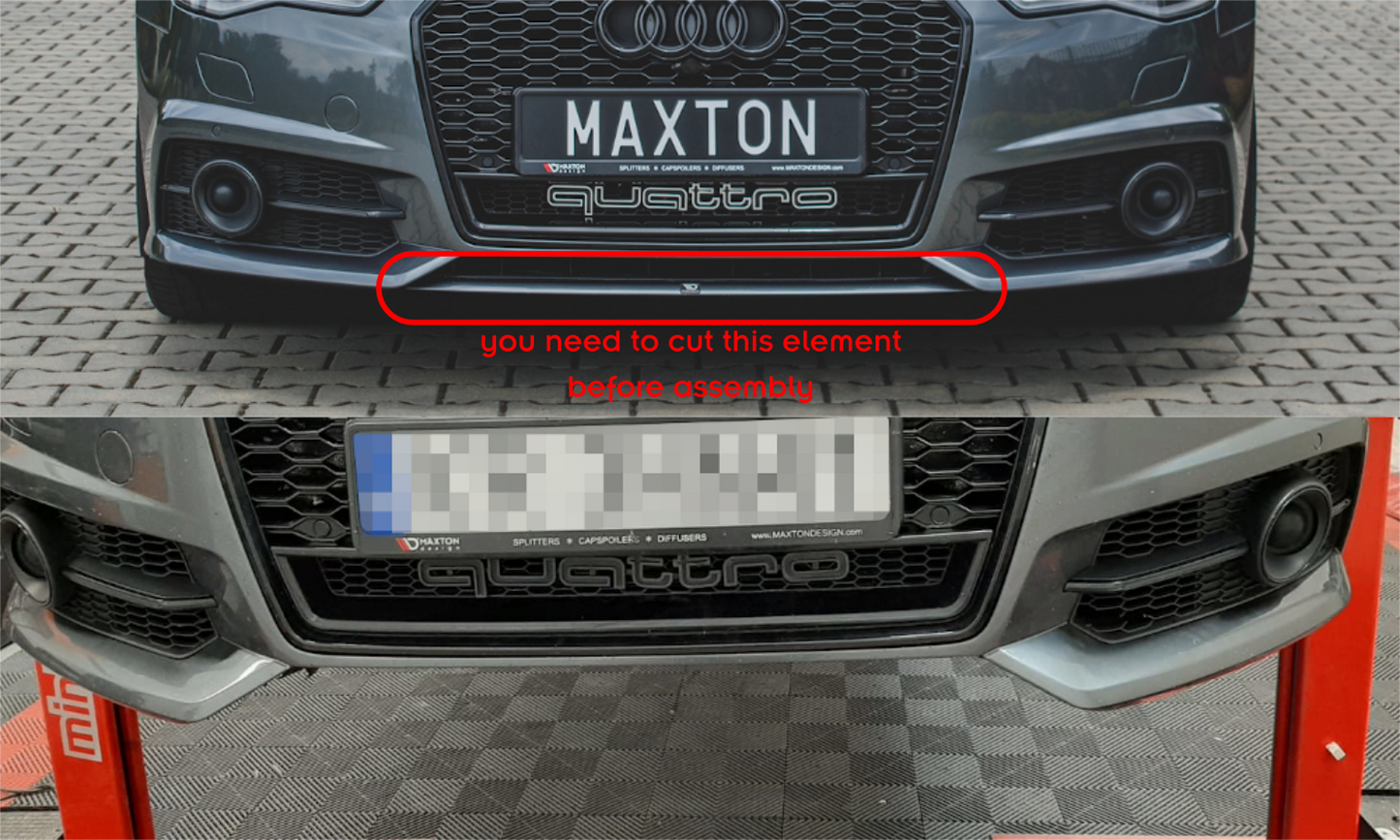 💫ART.8813 Splitter Anteriore per Audi A6 / A6 C7 S-line / S6 C7 2014-2017💫
