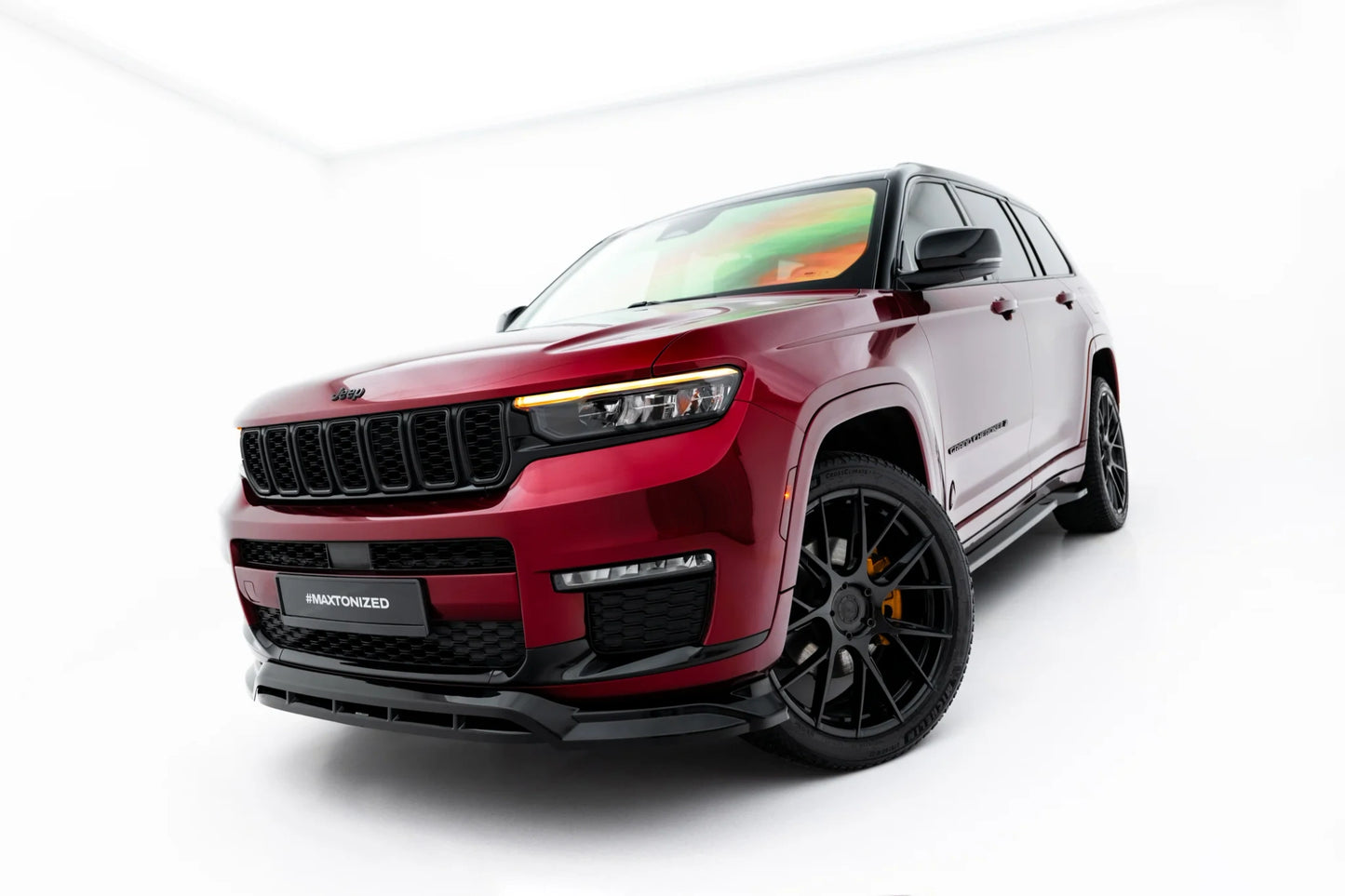 💫ART.8821 Splitter Anteriore adatto per Jeep Grand Cherokee L Mk5 2021+💫