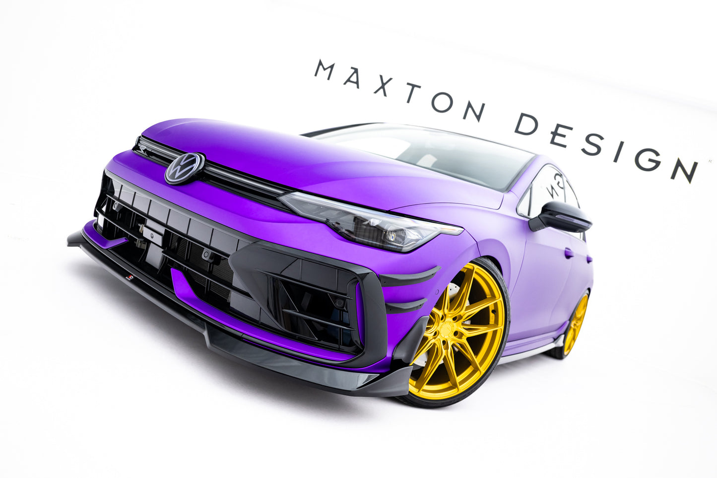 💫ART.9026 Splitter Anteriore V.4 per VW Golf R Hatchback Mk8 Facelift💫