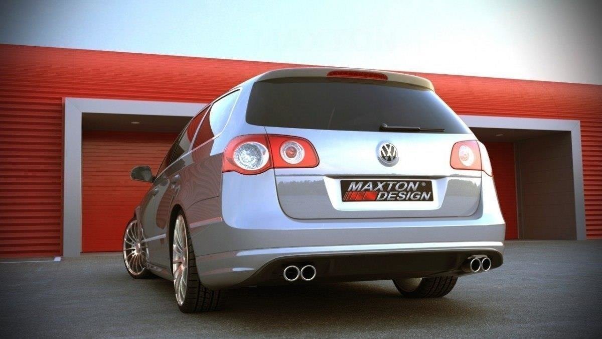 SPOILER PARAURTI POSTERIORE adatto per VW PASSAT B6 ( R-LINE LOOK ) 2 SCARICHI 2005-2010