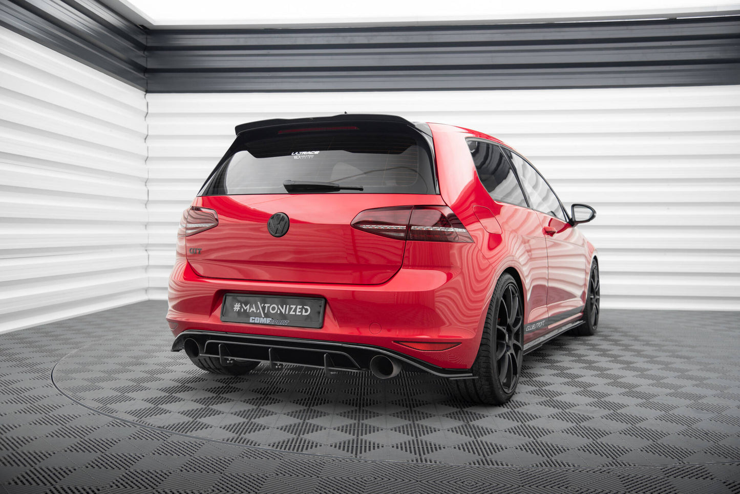 DIFFUSORE POSTERIORE adatto per VW GOLF VII GTI CLUBSPORT 2016-2017