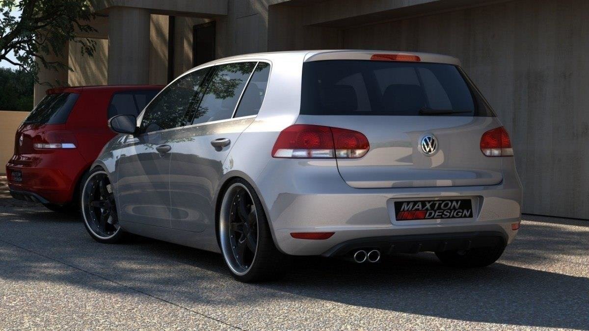DIFFUSORE POSTERIORE adatto per VW GOLF VI CON 1 FORO DI SCARICO