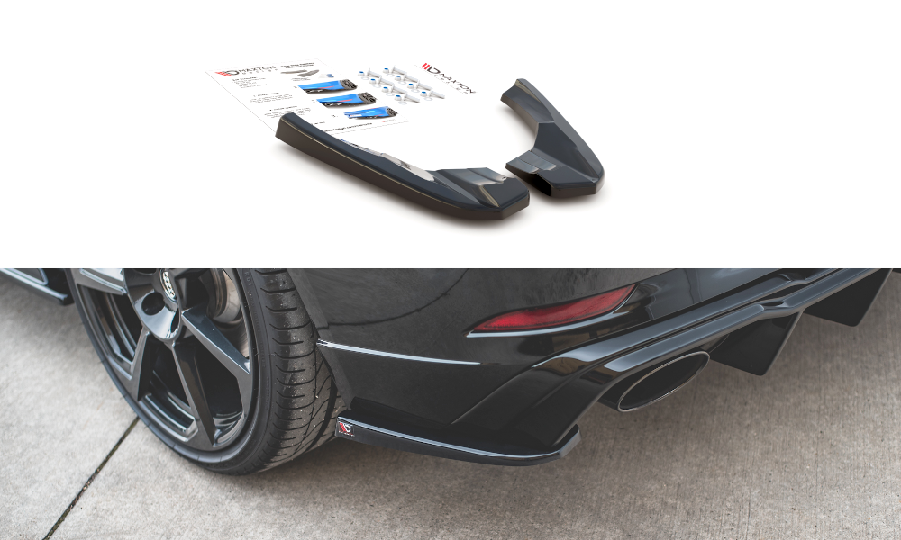 REAR SIDE SPLITTER V.2 AUDI RS3 8V SPORTBACK FACELIFT