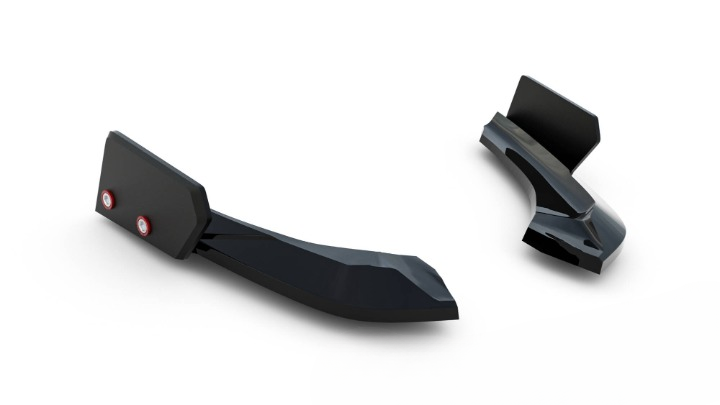 ✨Rear Side Splitters V.5+Ailerons (For Rear Valance V.3) BMW 1 ✨