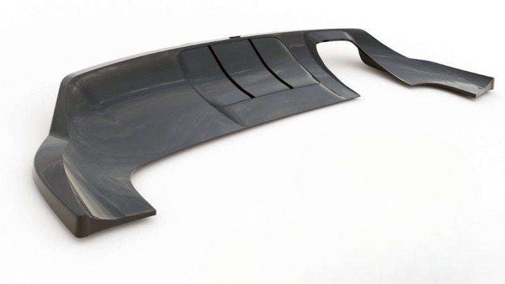 ⭐Rear splitter (with vertical bars) suitable for Audi Q3 Sport 8U Facelift⭐