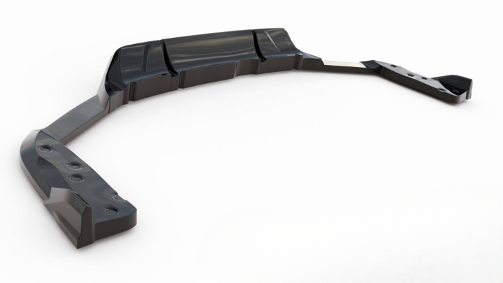 ⭐Splitter posteriore (con barre verticali) BMW X6 M F96 Facelift⭐