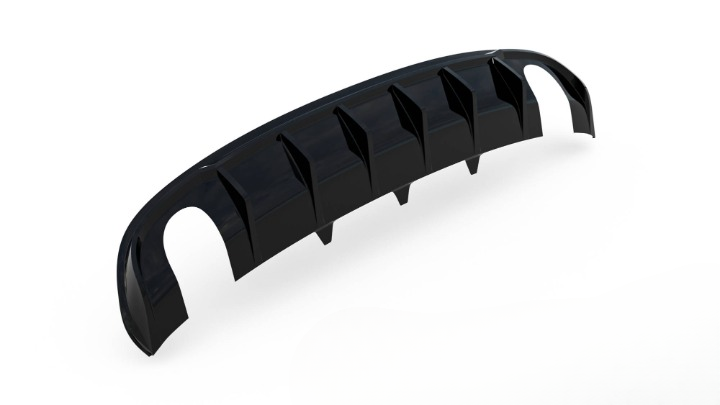 🔥Black rear diffuser lights Audi A4 B8 (Version with exhaust tips)🔥