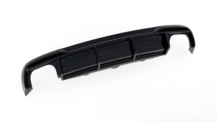 ⭐ Rear diffuser black lightsAudi A5 8T Facelift(Version with double exhaust⭐