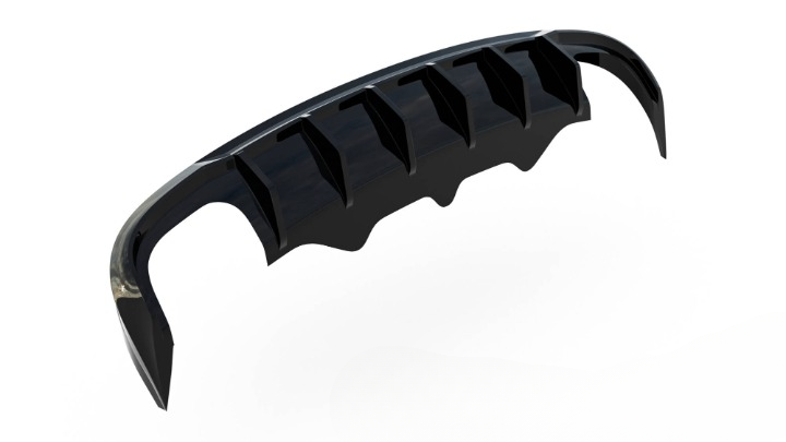 🔥Diffusore posteriore nero luci Audi S5 Sportback 8T🔥