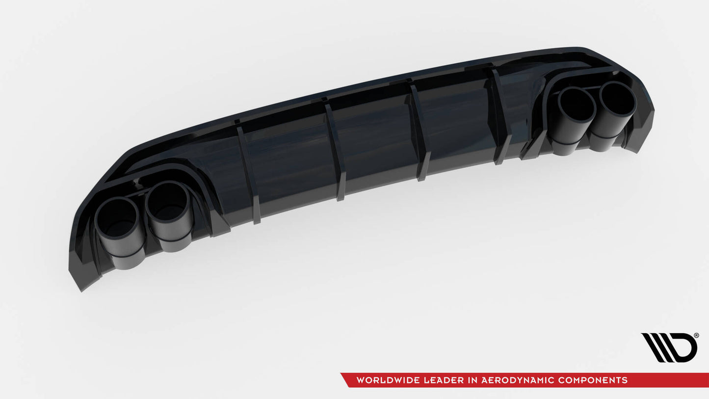 Divisore posteriore + Fine Scarico Imitazione Audi A3 S-Line Sportback 8Y