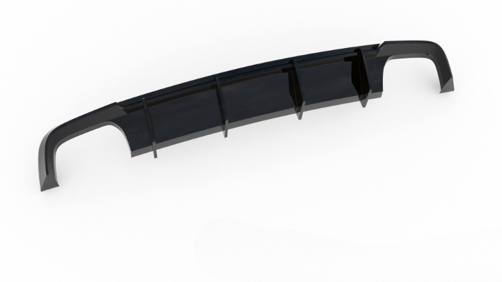š„Diffusore posteriore nero luci V.1 adatto per Audi S6 C7 Faceliftš„