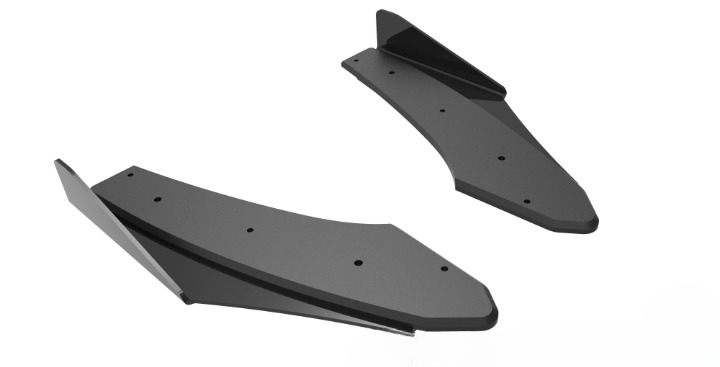 ⭐Street Pro Rear Side Splitter + Flap Suitable for Audi S3 Sedan 8Y⭐