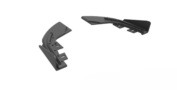 🔥Splitter laterali posteriori Street Pro + flap Audi S3 Sportback 8V Facelift🔥