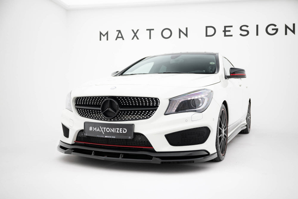 🔥ART.9012 SPLITTER ANTERIORE ADATTO PER MERCEDES-BENZ CLA AMG-LINE C117🔥