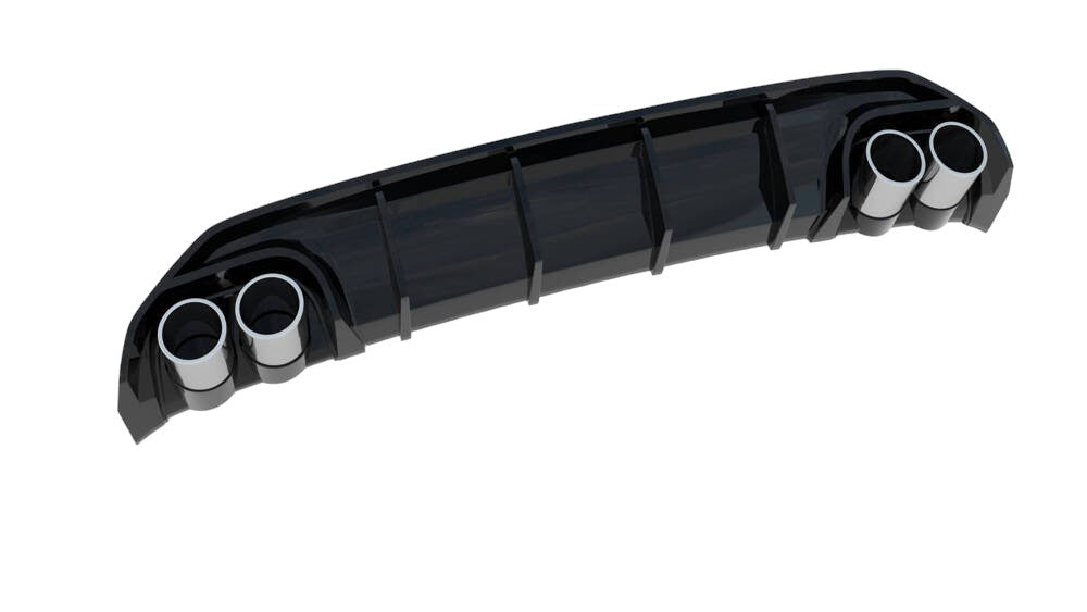 DIFFUSORE POSTERIORE + TERMINALI DI SCARICO ADATTO PER AUDI A3 S-LINE BERLINA 8Y