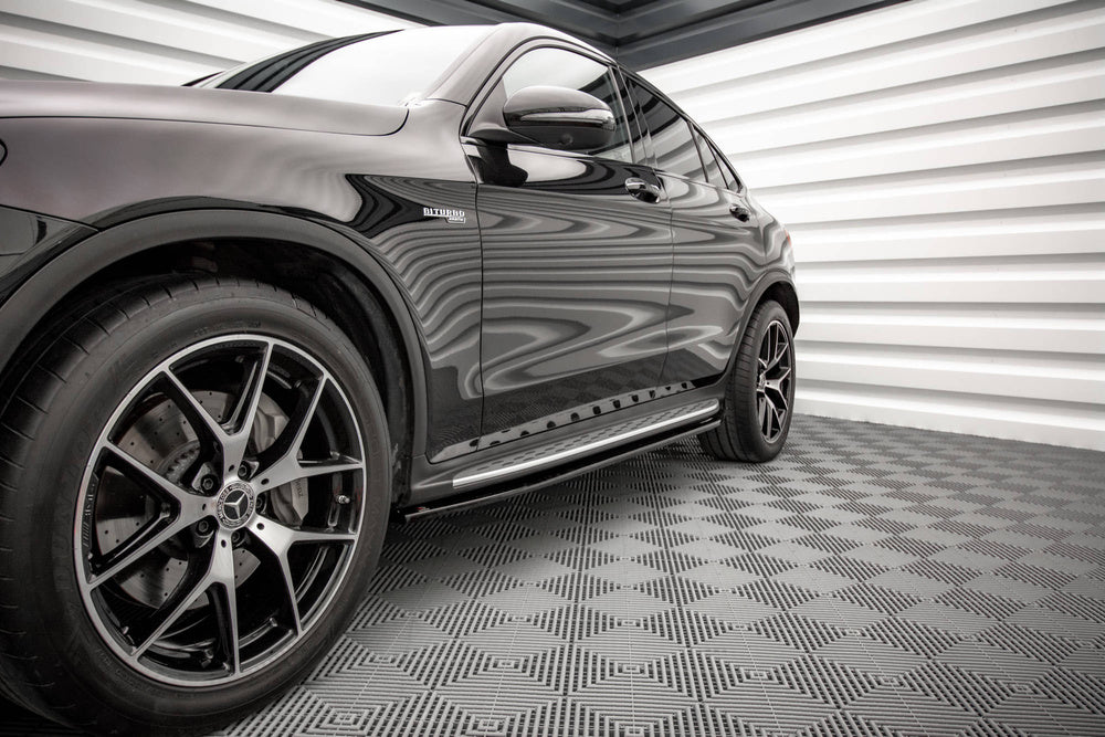 🔥ART.8915 MINIGONNE LATERALI V.1 PER MERCEDES-BENZ GLC COUPE AMG-LINE C253 🔥