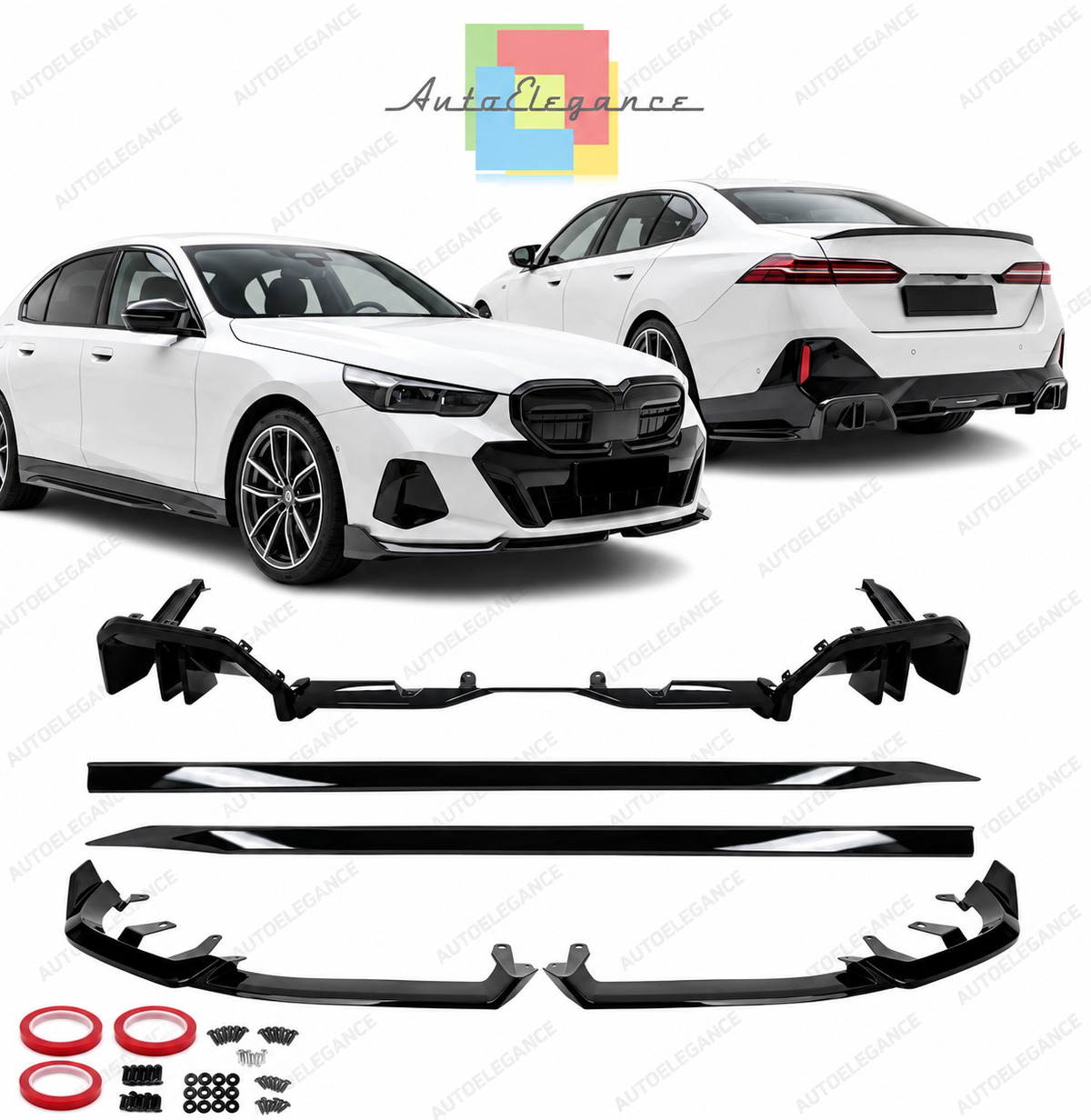 👉Body Kit M Performance Nero Lucido adatto per BMW Serie 5 G60/G61 M-Pack👈