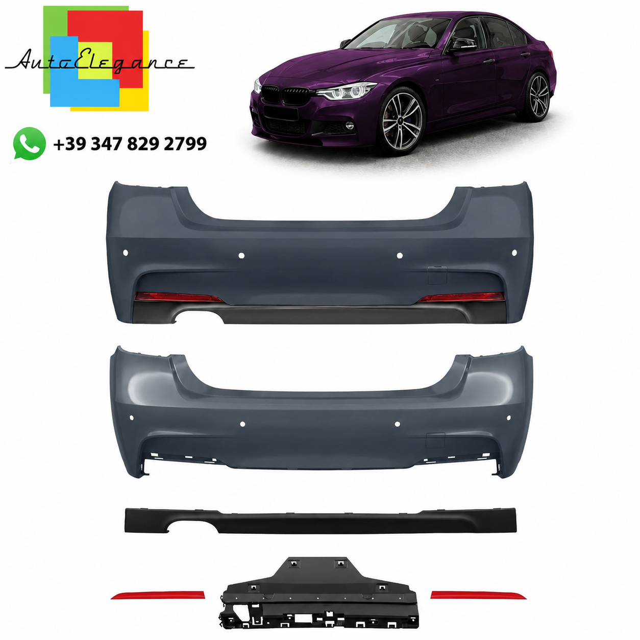 SPLITTER SUITABLE FOR VW GOLF 8 GTI GTD RLINE LOOK GLOSSY BLACK SPORTY DESIGN