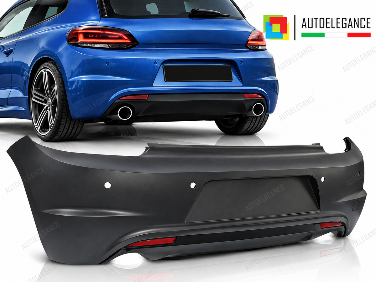PARAURTI POSTERIORE STILE SPORT PDC adatto per VW SCIROCCO 08-04.14