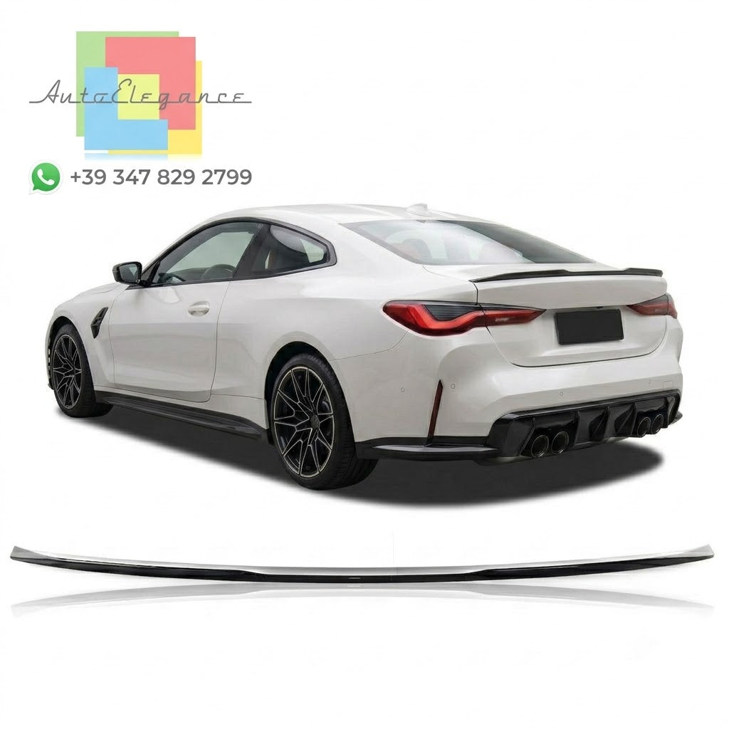 💫Spoiler posteriore Gloss Nero adatto per BMW Serie 4 G22 G82 Coupé 2020-💫