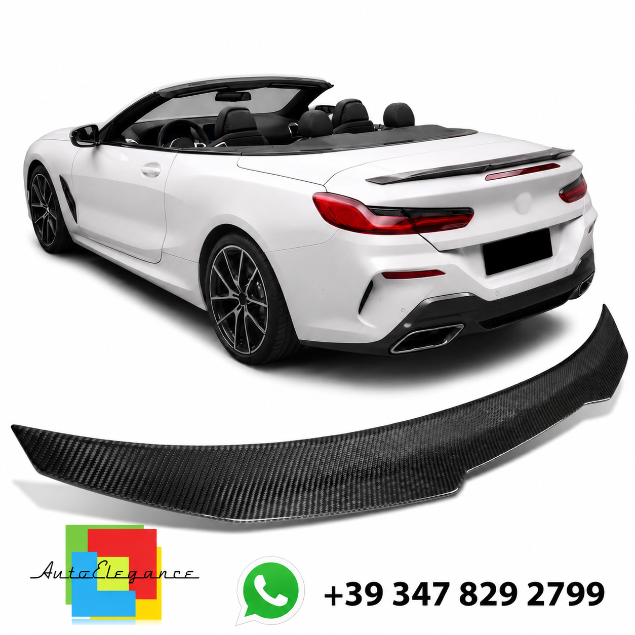 👉Spoiler Posteriore Carbonio per BMW Serie 8 G14 F91 (2018+) - Look Sportivo👈