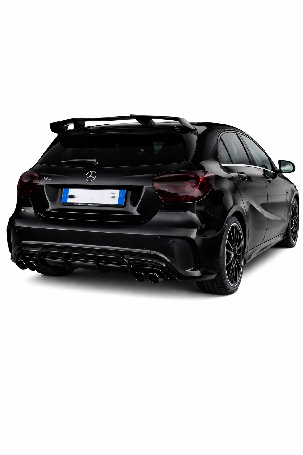 🔥ART.0408 DIFFUSORE MERCEDES CLASSE A W176 ABS AMG NERO LUCIDO AMG 🔥