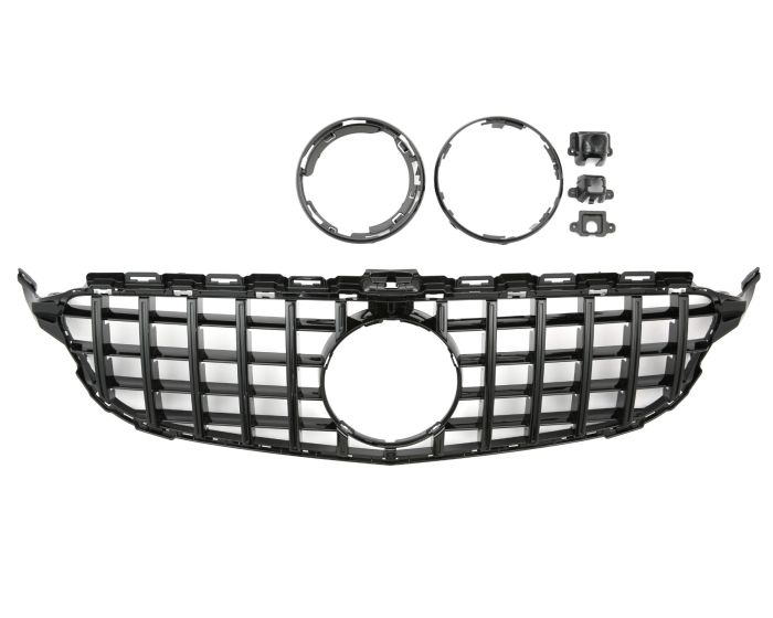 🎀Griglia Sport Panamericana GT Nero Lucido per Mercedes Classe C W205🎀