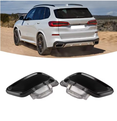 tubi terminali adattI per BMW X5 G05 M Sport 2019 + NERO LUCIDO