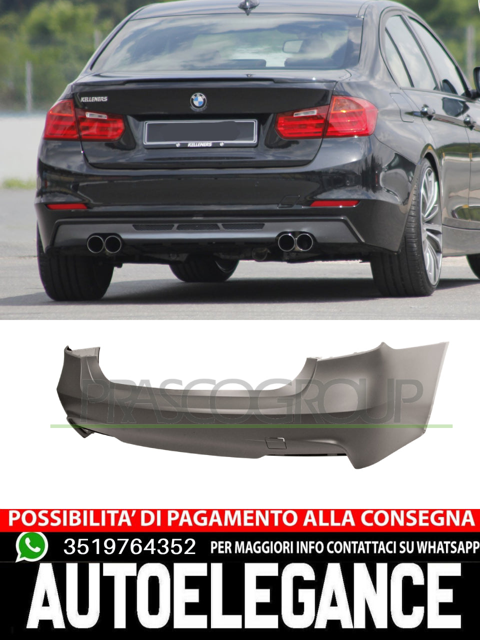 PARAURTI POSTERIORE POS PER BMW SERIE 3 F30 / F31 DAL 2011 TAPPO COPRIGANCIO