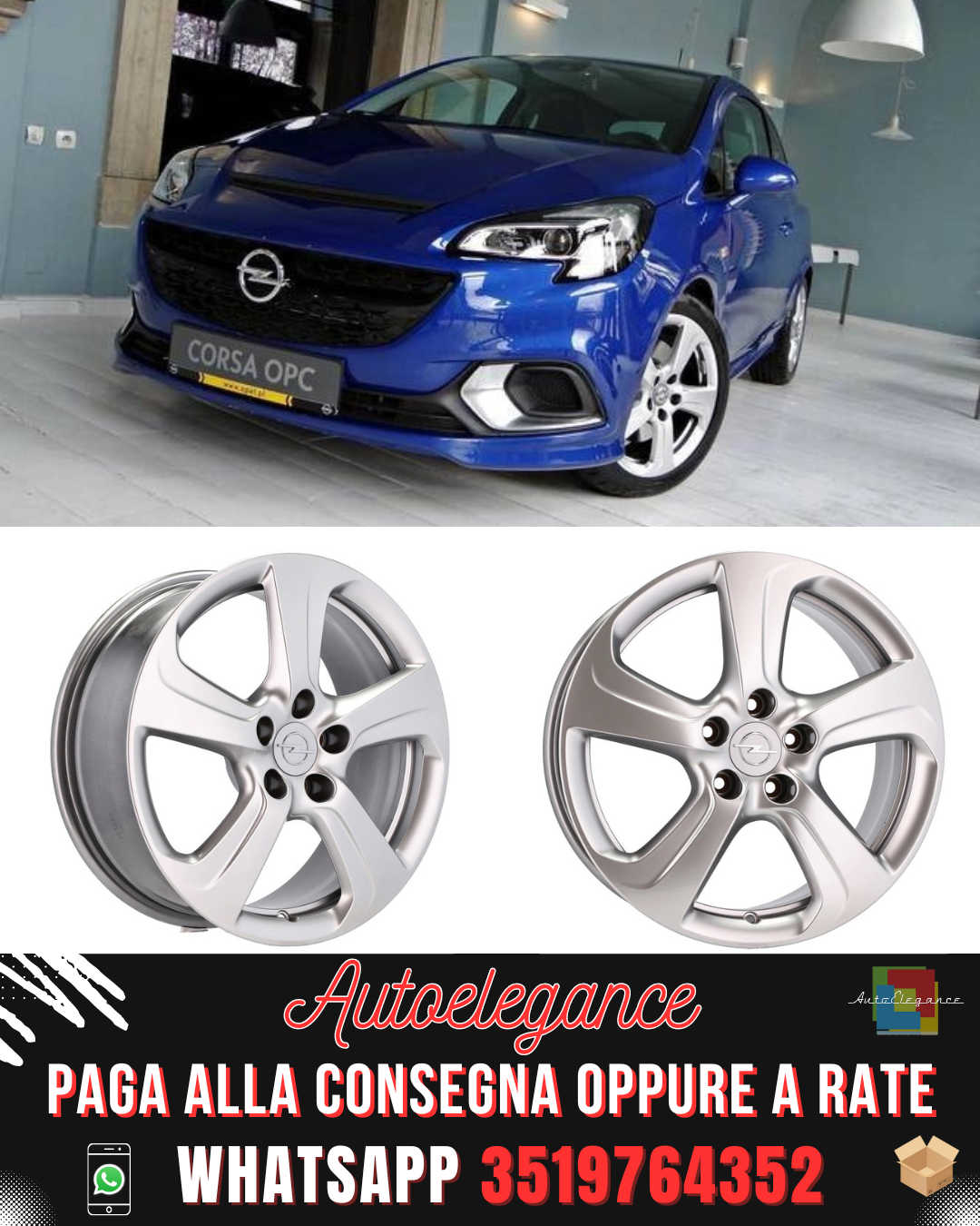 CERCHI CERCHIO IN LEGA 17" Adatto per ALFA ROMEO CADILLAC CHEVROLET FIAT JEEP