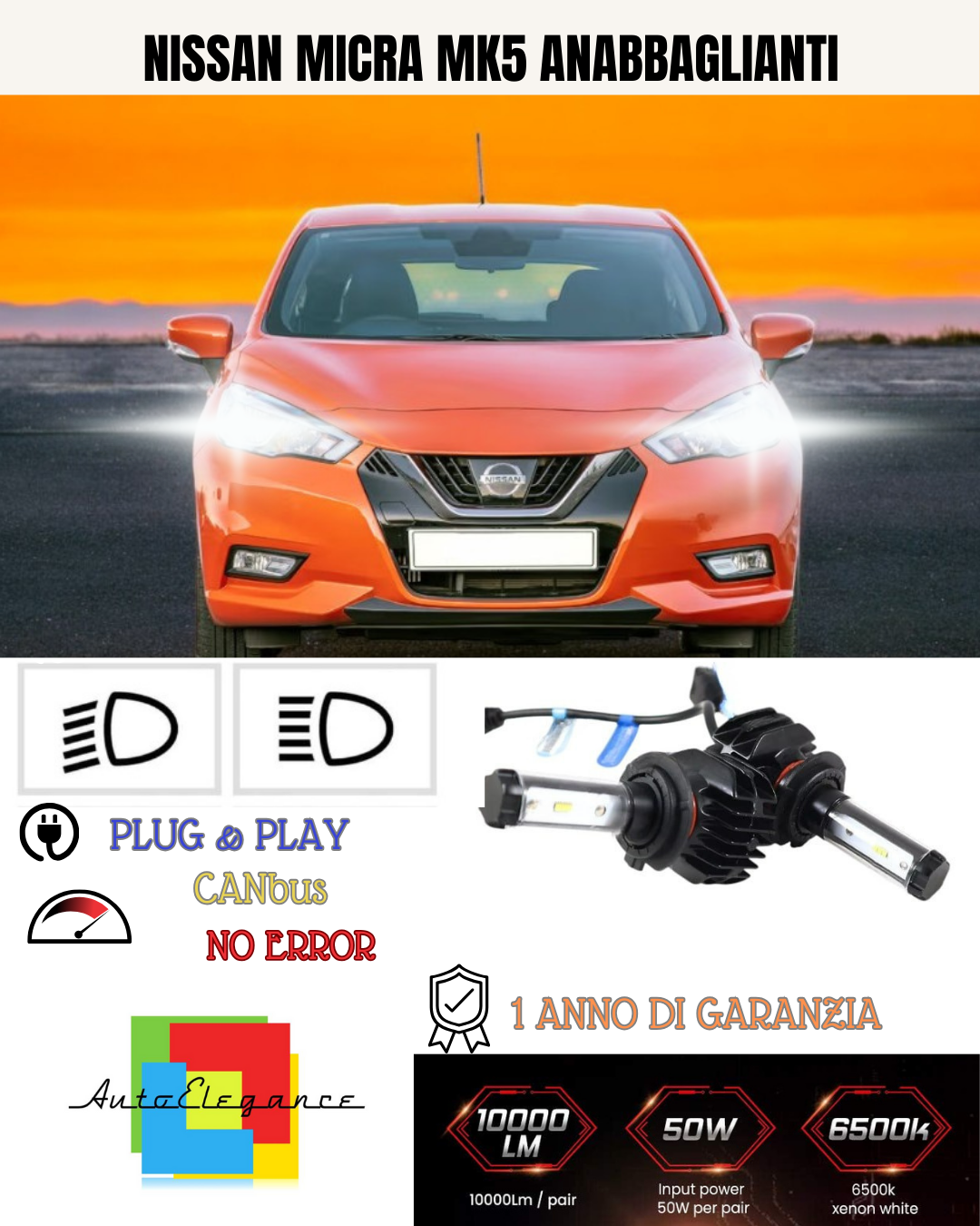 Pack LED NISSAN MICRA V (K14) 1.0 DIG-T 117 (2019 à 2024) – Pack Complet main image 0