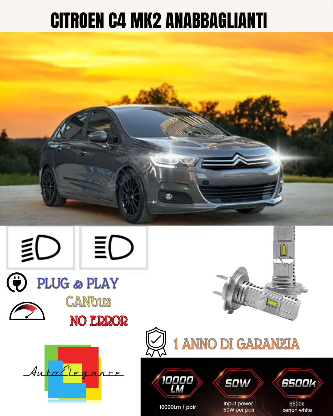 Pack LED CITROEN C8 (EA_, EB_) 2.0 HDi 165 (2006 à 2024) – Pack Complet main image 1