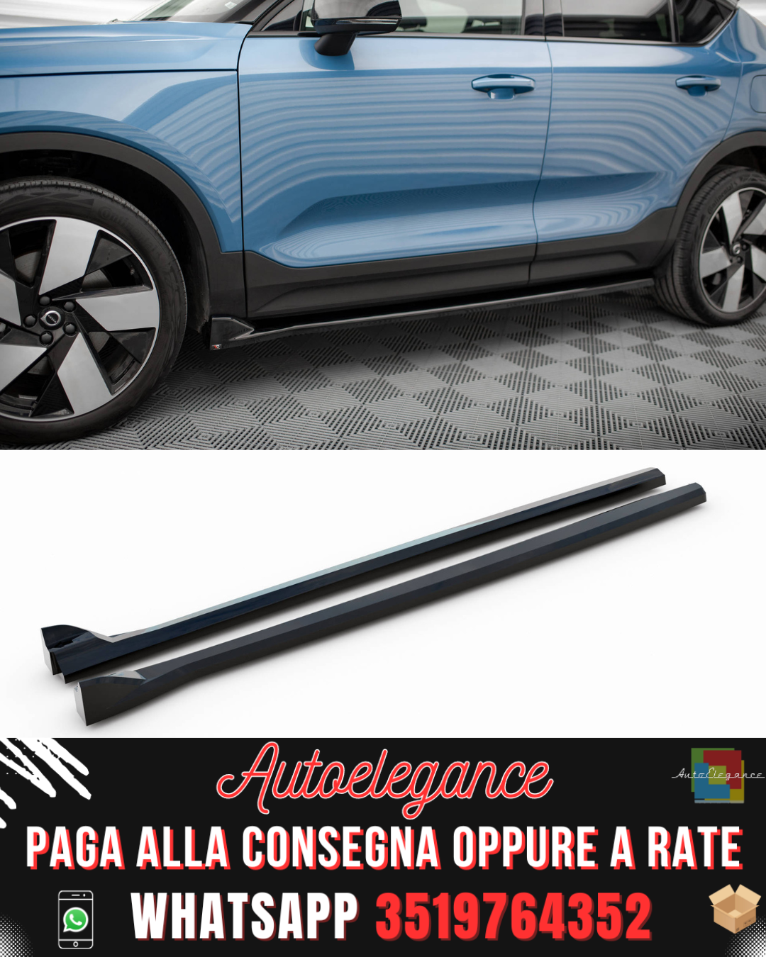 SIDE SKIRTS suitable for VOLVO C40 MK1 2021-