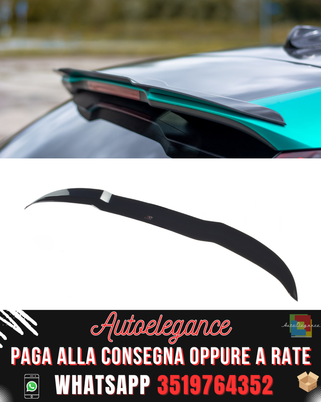 SPOILER adatto per Volvo V40 R-Design 2012-2019