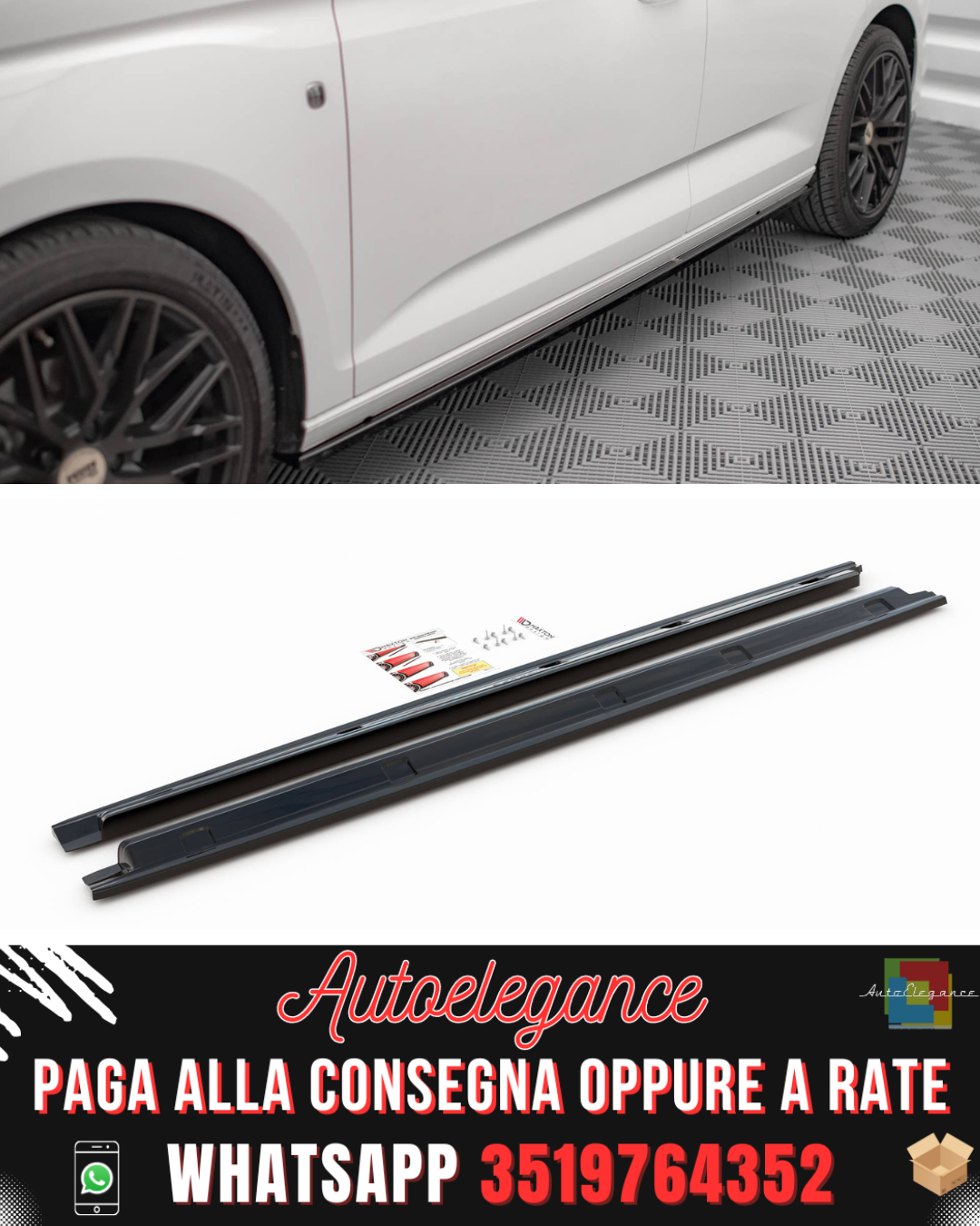 MINIGONNE LATERALI VOLKSWAGEN CADDY MK5 2020-